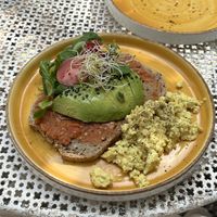 Avo toast  at Miga de Nube in Mallorca