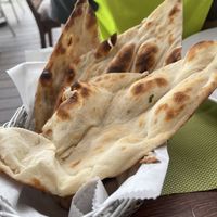 Naan bread without butter  at Hola India in Jaco