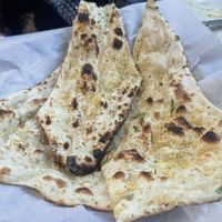 Garlic naan (no butter)  at Hola India in Jaco