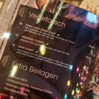"Vegetarian" Menue. Bun Chay contains fish sauce and is therefore not vegetarian or vegan at Sushi & Nem in Friedrichshafen