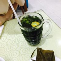 pennywort juice (delicious and sweet!) at Thuy in Da Nang