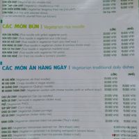 Billingual Menu at Thuy in Da Nang