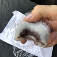 The succulent gooey insides after one bite   at Wagokoro in Belgrade