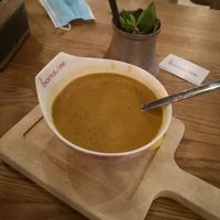 Mercimec corbasi (vegan lentil soup) at Bona'me in Cologne
