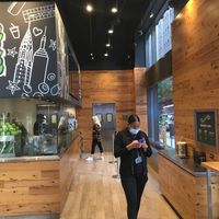 Roomy inside--but no seating. at Juice Generation in New York City