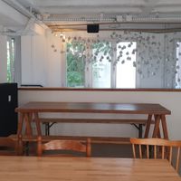 Interior space upstairs at Oh My Goodness Café in Strasbourg