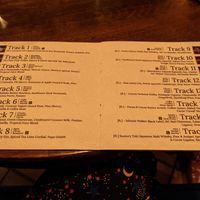 Menu as of 22nd of November at Speak In Code in Manchester