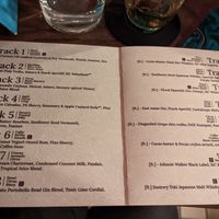 Menu at Speak In Code in Manchester