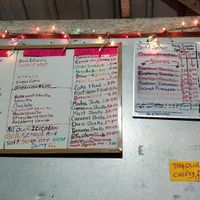 menu board at Cayo Twist in San Ignacio