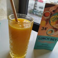 Mango juice thingy at Tel Aviv Urban Food in Warsaw