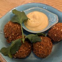 Falafels - quite dry at Tel Aviv Urban Food in Warsaw
