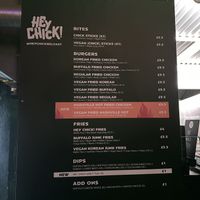 Hey Chick! menu  at Common Market in Belfast