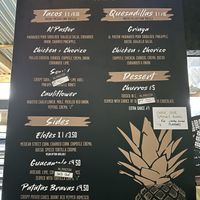 Al Pastor menu  at Common Market in Belfast