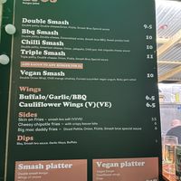 Smash Bros menu. I did not eat here but it looked great    at Common Market in Belfast