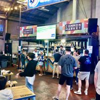 The bar  at Common Market in Belfast