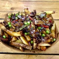Veggie special from Oui Poutine   at Common Market in Belfast