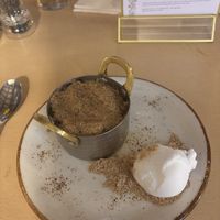 Apple crumble and ice cream   at The Duke William in Newark