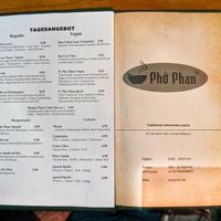Daily specials, including a vegan section at Pho Phan at Pho Phan in Berlin
