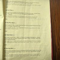 Vegan menu. at Pho Phan in Berlin