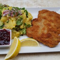 Snitzel and potato salad. Very boring. at Dada in Regensburg