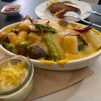 Spargelauflauf with Schnitzel Upgrade  at Dada in Regensburg