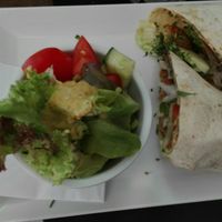 Falafel wraps and salat at Dada in Regensburg