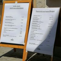 Speisekarte at Dada in Regensburg