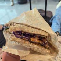 Sweet potato sandwich at MUC - Dean & David - T2 in Munich