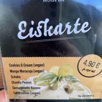 2 vegane eissorten   at JOHO Broiler in Prerow