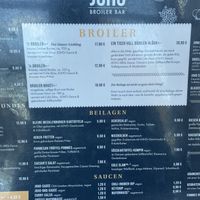 speisekarte   at JOHO Broiler in Prerow