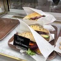 Vegan sandwiches #Veganuary at Ofvandahls Hovkonditori in Uppsala