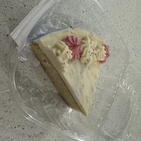 Love their vegan bakery items. This is the vanilla cake. Their vegan chocolate cake is delicious. They also have really good fresh baked vegan chocolate chip cookies    at Ever'man Cooperative Grocery & Cafe in Pensacola