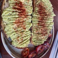 Vegan avocado toast   at Root25 in East London