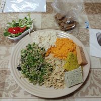 a plate on live food week at The Miznon in Dimona