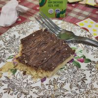 Millionaire's shortbread at E & R Tearoom in Lutterworth
