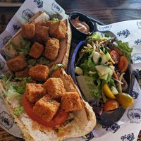 Tofu Sandwich with House Salad at The Galley in St Petersburg