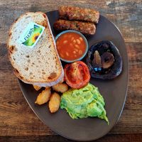 Plant Based Breakfast. at Pete's Eats in Llanberis