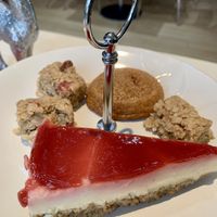 Cookie, flapjack and cheesecake. All delicious  at Taylor's in Llandudno