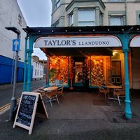 Taylor's Outside. at Taylor's in Llandudno