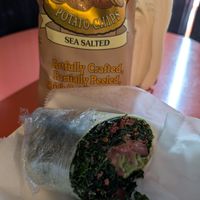 The Naked Vegan wrap. Comes with chips. at Naked Vegan in Greenville