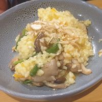 Veg risotto made vegan at Hibernian Hotel Bendigo in Bendigo
