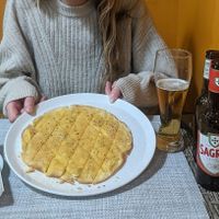 The garlic bread with vegan cheese and olive oil instead of butter. at Estação Alfama Pizzaria in Lisbon