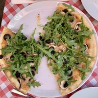 Yummy vegan pizza   at Estação Alfama Pizzaria in Lisbon