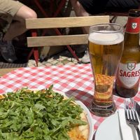 Incredible vegan pizza   at Estação Alfama Pizzaria in Lisbon