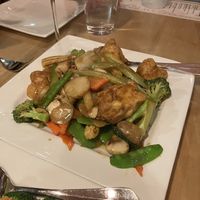 One of the veggie and tofu dishes (all so similar I lost track of what’s what)   at Jia Mei Asian Kitchen in Madison