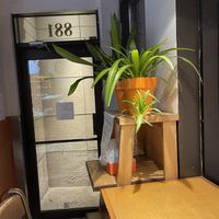 Front door at Les Bruleries in Quebec