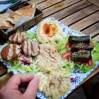 Vegan platter. Yum! at Marrakech in Tarragona