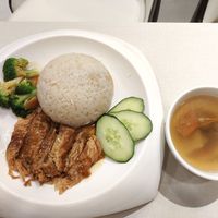 Veg Chicken rice at D'life 蔬食 - Somerset  in Central Singapore
