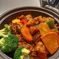 Clay pot chicken cube rice $7.50 at D'life 蔬食 - Somerset  in Central Singapore