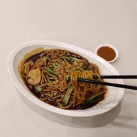 Slurpilicious fried KL noodle with thick gravy goes very well with their sambal chilli sauce. at D'life 蔬食 - Somerset  in Central Singapore